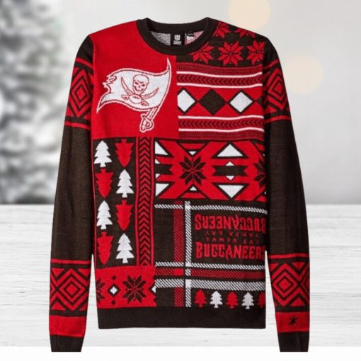 Christmas Gift Tampa Bay Buccaneers Red Black Color Ugly Christmas Sweaters