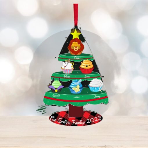 Christmas Gifts For Family, Personalized Cupcake Family Ornament