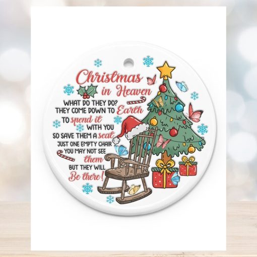 Christmas In Heaven Ornament Circle Ornament