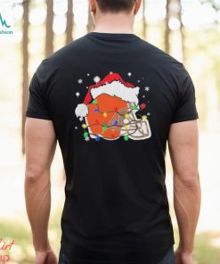 Christmas Light Santa Hat Cleveland Browns Logo Shirt