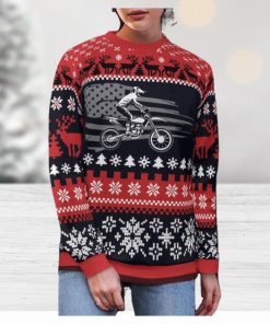 Christmas Motocross Rider 10 Custom Ugly Sweater