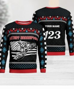 Christmas Motocross Rider 11 Custom Ugly Sweater