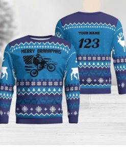 Christmas Motocross Rider 12 Custom Ugly Sweater