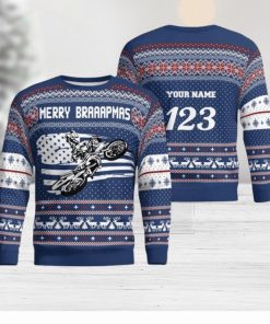 Christmas Motocross Rider 13 Custom Ugly Sweater