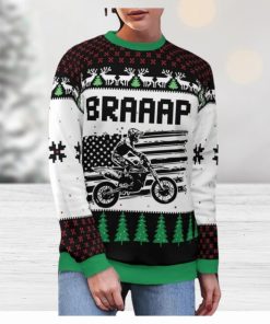 Christmas Motocross Rider 2 Custom Ugly Sweater