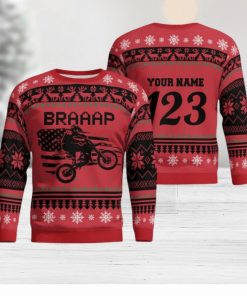 Christmas Motocross Rider 5 Custom Ugly Sweater