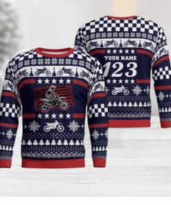 Christmas Motocross Rider 6 Custom Ugly Sweater