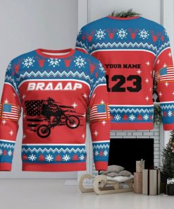 Christmas Motocross Rider 8 Custom Ugly Sweater