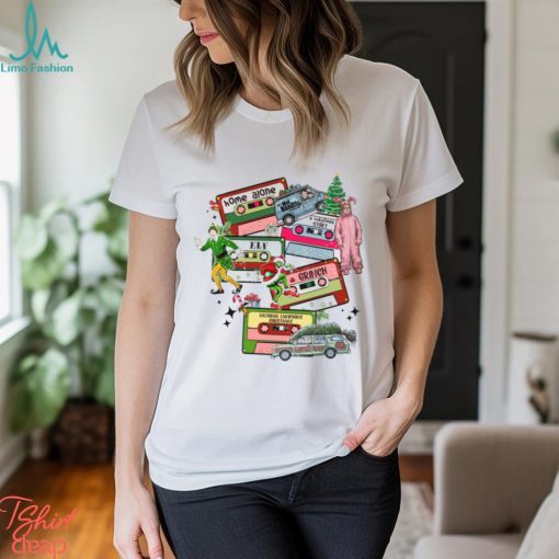 Christmas Movie Characters Cassette Type Shirt