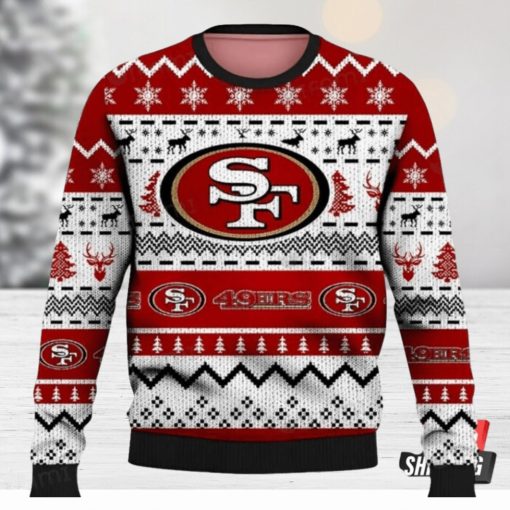 Christmas Parttern San Francisco 49Ers Ugly Christmas Sweaters