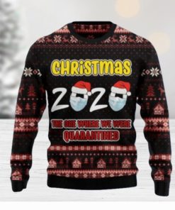 Christmas Quarantined Ugly Christmas Sweaters Style Gift For Men And Women