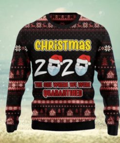 Christmas Quarantined Ugly Christmas Sweaters Style Gift For Men And Women