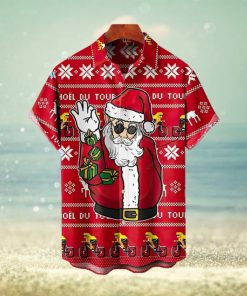 Christmas Santa Claus Elk Hawaiian Shirt