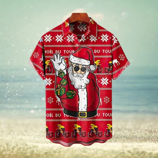 Christmas Santa Claus Elk Hawaiian Shirt