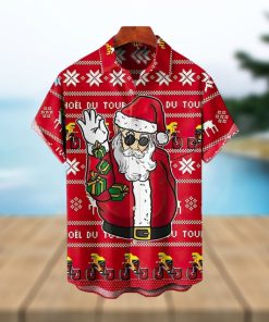 Christmas Santa Claus Elk Hawaiian Shirt