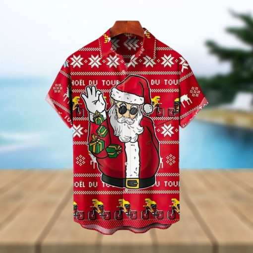 Christmas Santa Claus Elk Hawaiian Shirt