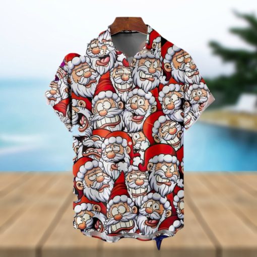 Christmas Santa Claus Hawaiian 3D xmas Shirt