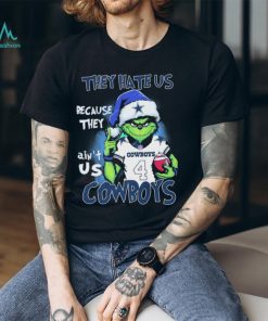 Christmas Santa Grinch They Hate Us Because Ain’t Us Dallas Cowboys Shirt