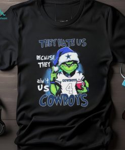 Christmas Santa Grinch They Hate Us Because Ain’t Us Dallas Cowboys Shirt