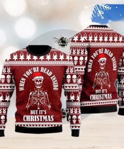 Christmas Skull Ugly Sweater For Men And Women