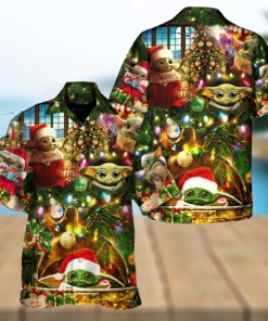 Christmas Star Wars Baby Yoda Season’s Greetings Hawaiian Shirt