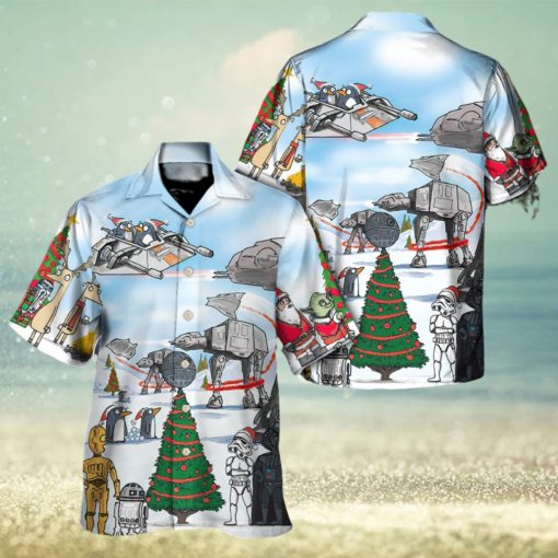 Christmas Star Wars Cartoon Christmas Funny Hawaiian Shirt