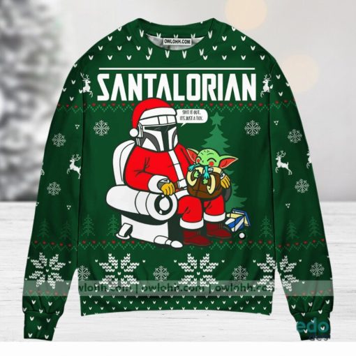 Christmas Star Wars Funny The Santalorian Star Wars Christmas Sweater Ugly Christmas Sweater