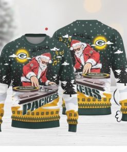 Christmas Sweater Green Bay Packers Christmas Funny DJ Santa Limited Edition 3D Sweater