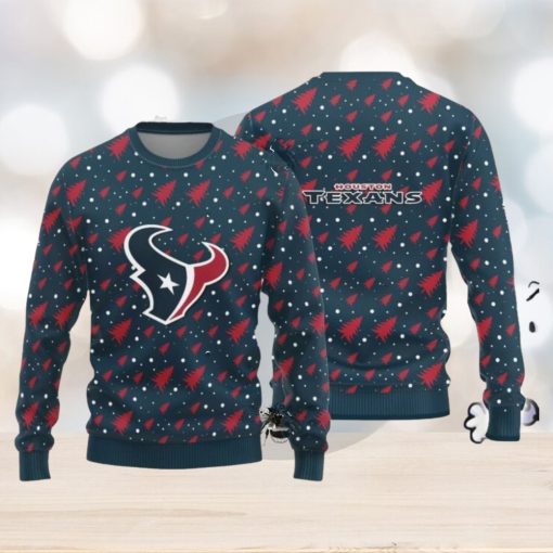 Christmas Sweater Houston Texans Christmas Pine Tree Patterns Pattern 3D Sweater