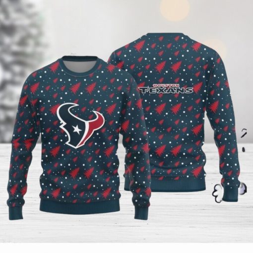 Christmas Sweater Houston Texans Christmas Pine Tree Patterns Pattern 3D Sweater