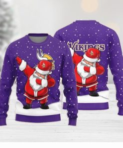 Christmas Sweater Minnesota Vikings Dab Santa Limited Edition 3D Sweater