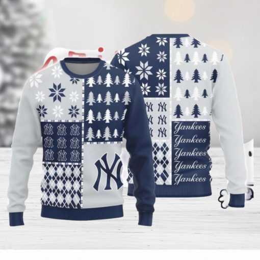 Christmas Sweater York Yankees Christmas Pine Trees Pattern Limited Edition 3D Sweater