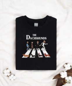 Christmas The Dachshunds Walking On The Street Shirt