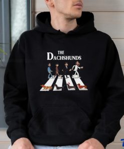 Christmas The Dachshunds Walking On The Street Shirt