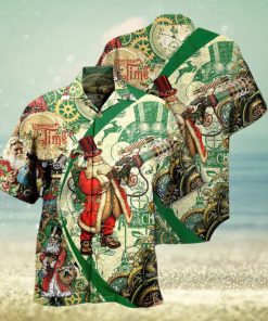 Christmas Time Steampunk Santa Clause Hawaiian Shirt