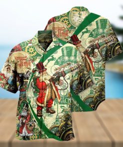 Christmas Time Steampunk Santa Clause Hawaiian Shirt