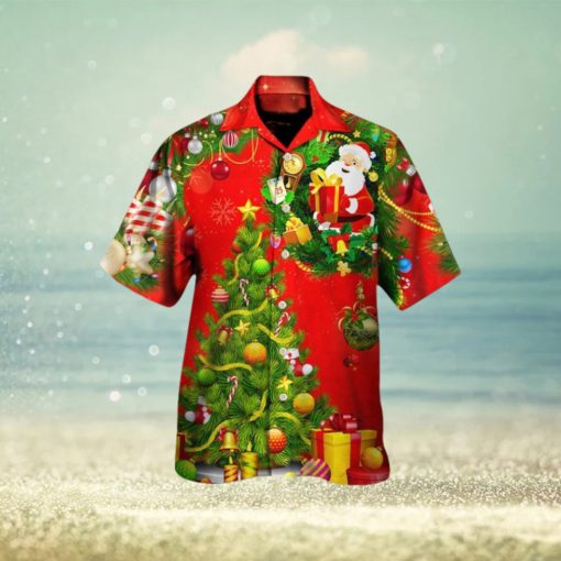 Christmas Tree Red Hawaiian Shirt