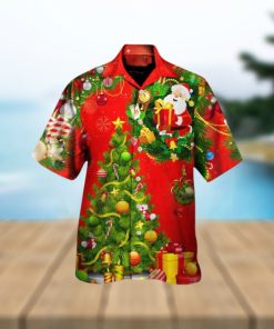 Christmas Tree Red Hawaiian Shirt