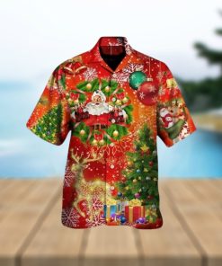 Christmas Tree Red Light Hawaiian Shirt