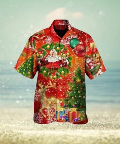 Christmas Tree Red Light Hawaiian Shirt