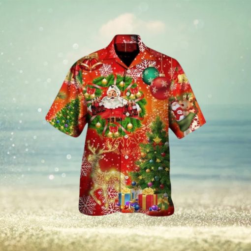 Christmas Tree Red Light Hawaiian Shirt