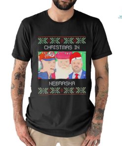 Christmas in Nebraska ugly Christmas shirt