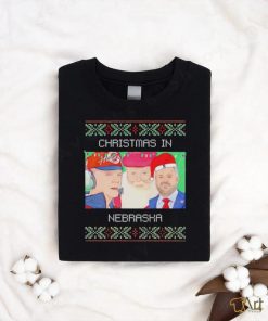 Christmas in Nebraska ugly Christmas shirt