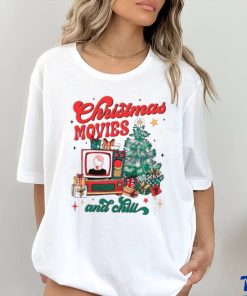 Christmas movie and chill retro shirt