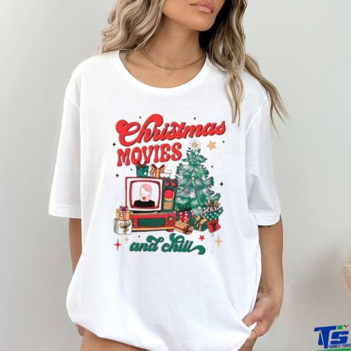 Christmas movie and chill retro shirt