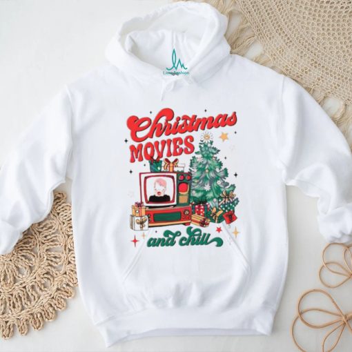 Christmas movie and chill retro shirt