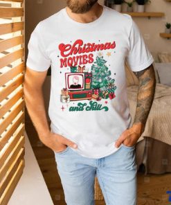 Christmas movie and chill retro shirt