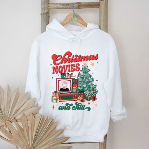 Christmas movie and chill retro shirt