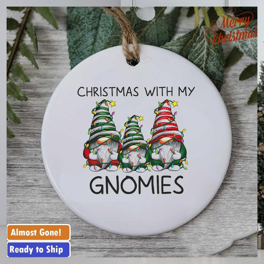 Christmas with my Gnomies ornament Christmas with my Gnomies ornament