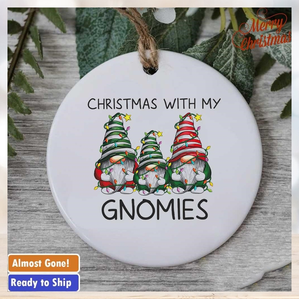 Christmas with my Gnomies ornament Christmas with my Gnomies ornament